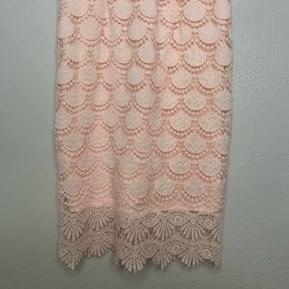 Aqua Blush Lace Spaghetti Strap Dress - Picture 4 of 7